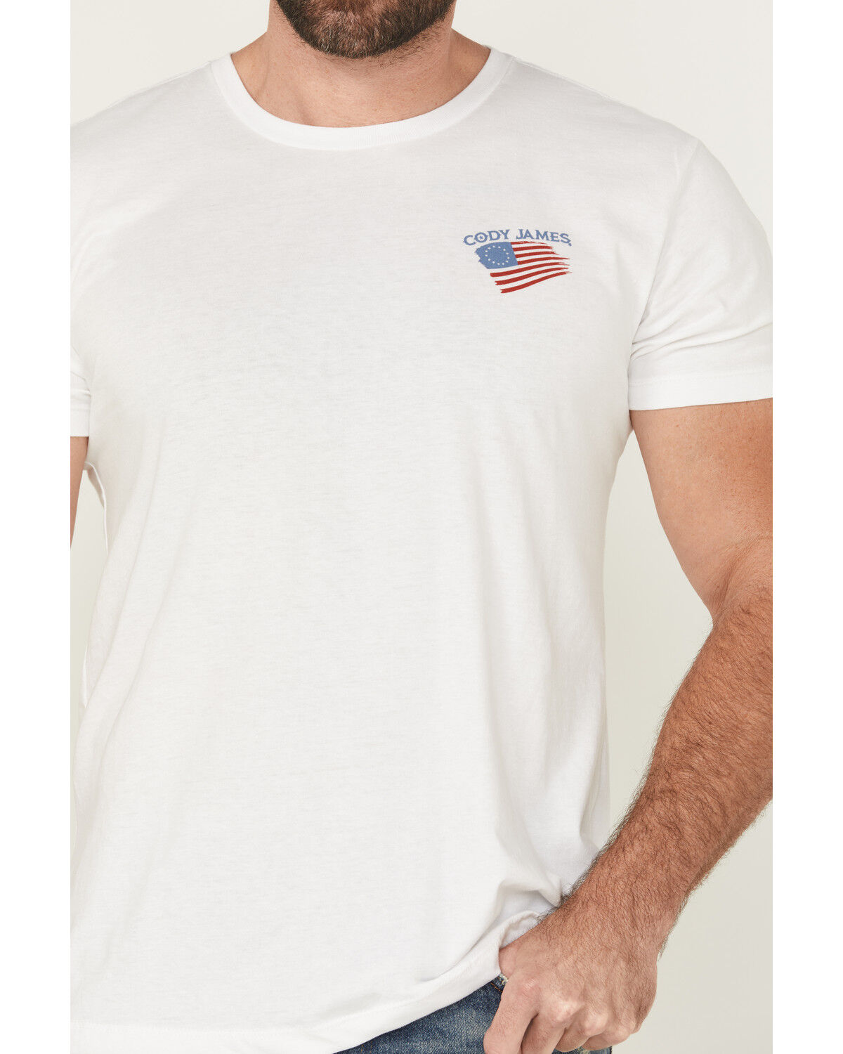Image #3 - Cody James Men's Heritage Short Sleeve Graphic T-Shirt, White, hi-res