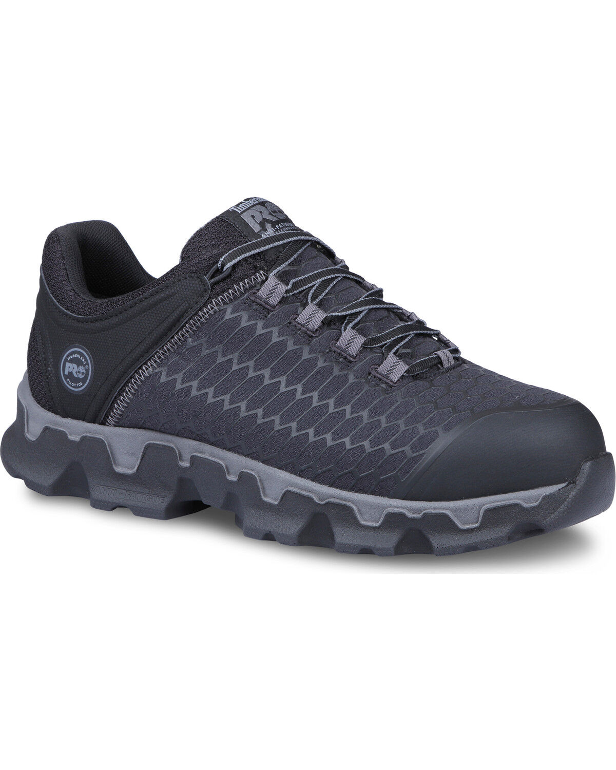 Image #1 - Timberland Pro Men's Powertrain Sport Work Shoes - Alloy Toe, Black, hi-res