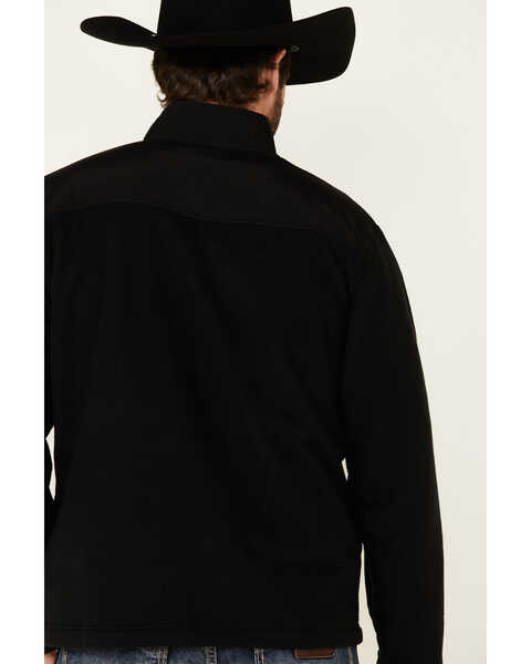 Ariat Men's Solid Black Basis 2.0 1/4 Zip Pullover , Black, hi-res