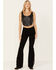 Idyllwind Women's Bordeaux Gypsy High Rise Stretch Studded Flare Jeans , Black, hi-res