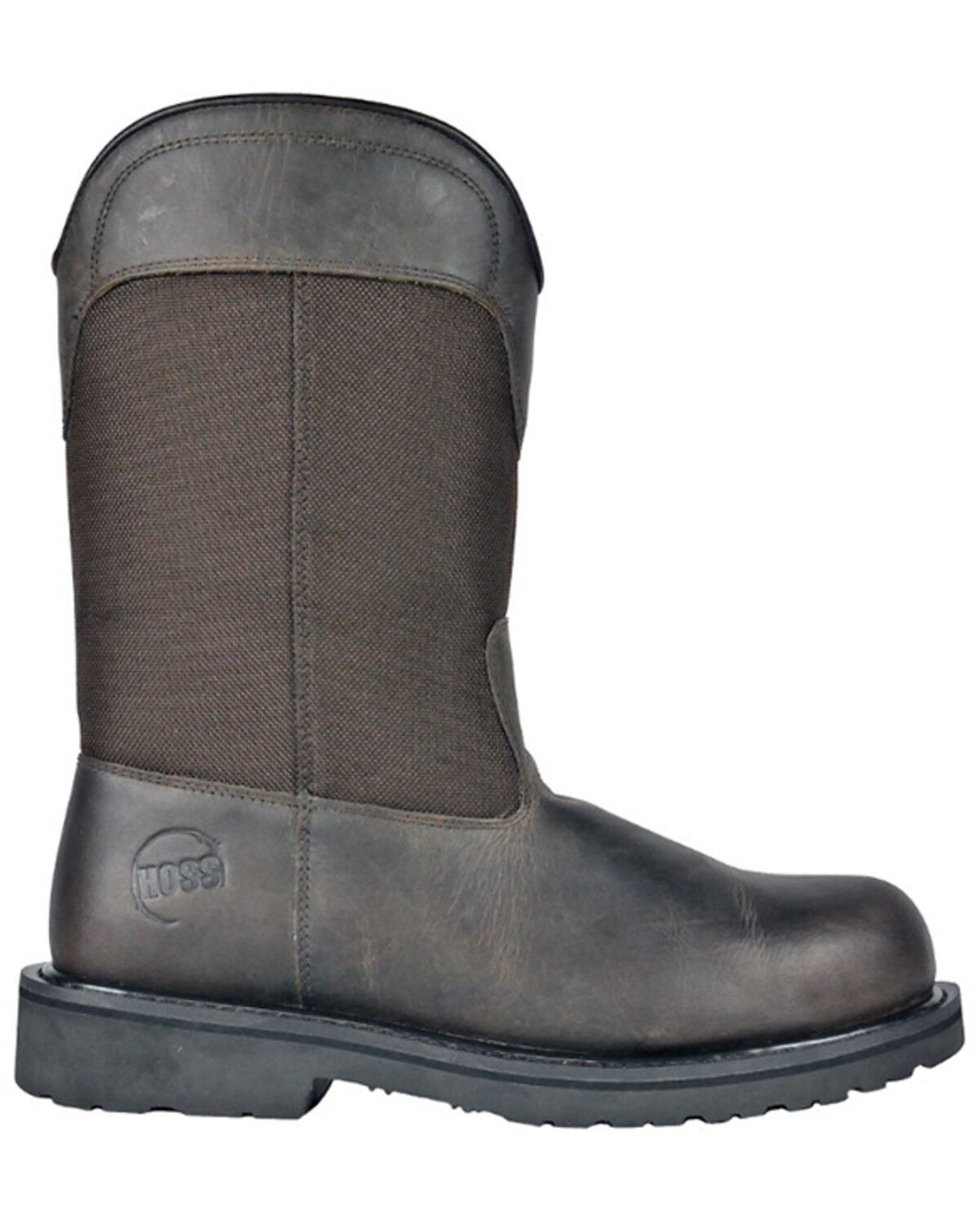 Image #2 - Hoss Men's Buck Wellington Work Boots - Composite Toe, Brown, hi-res