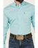 Image #3 - Cinch Men's Geo Print Long Sleeve Button-Down Western Shirt, Turquoise, hi-res