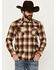 Image #1 - Pendleton Men's Canyon Plaid Print Long Sleeve Snap Western Shirt, Copper, hi-res