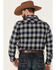 Pendleton Men's Check Plaid Button-Down Long Sleeve Western Flannel Shirt , Blue, hi-res