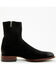 Moonshine Spirit Men's Pancho Roughout Ankle Boots - Round Toe, Black, hi-res