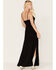 Image #4 - Idyllwind Women's Metallic Stripe Maxi Slip Dress, Black, hi-res