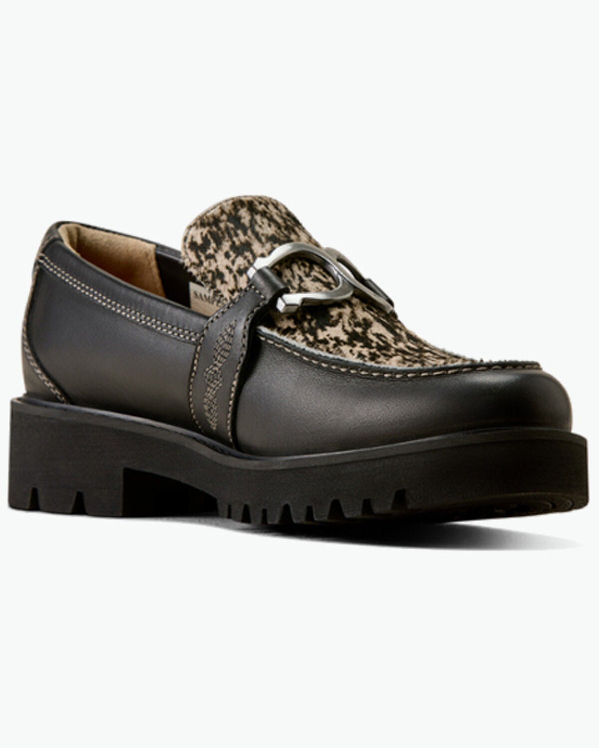 Image #1 - Ariat Women's Stratford Loafer Bit Shoes - Moc Toe, Black, hi-res