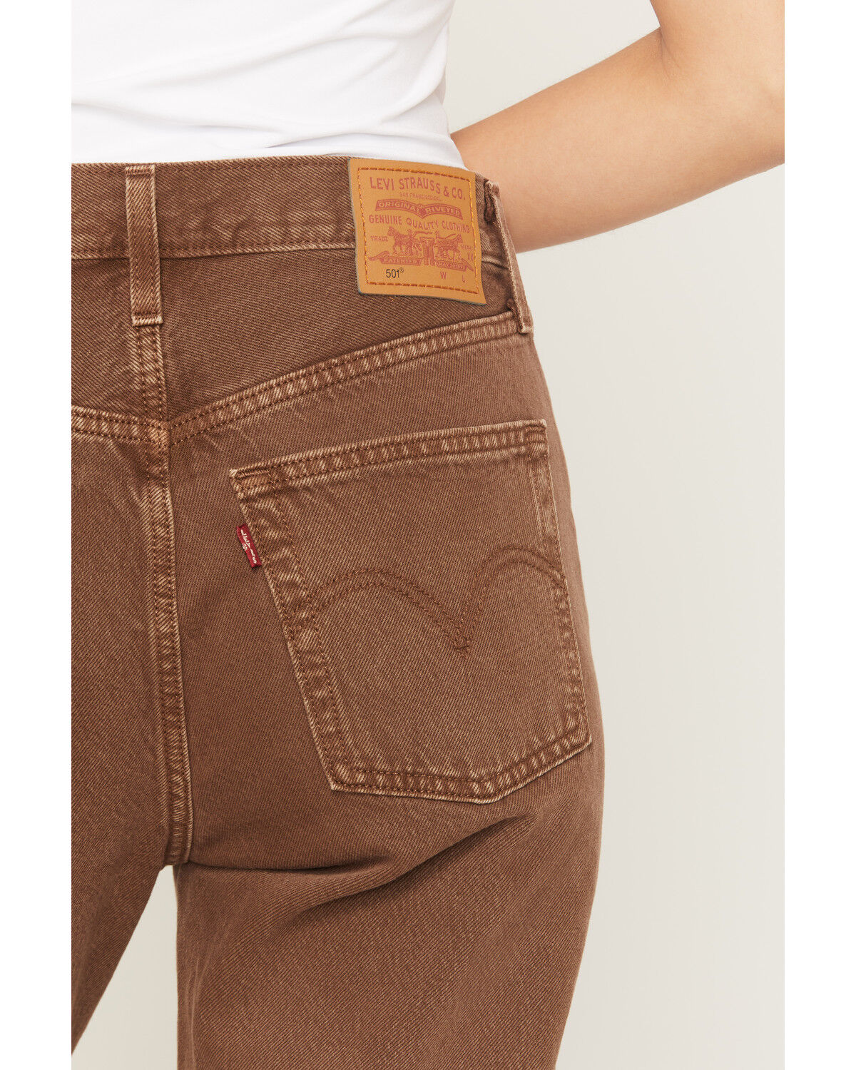 Image #4 - Levi's Women's 501 High Rise Lariat Luck Straight Denim Jeans, Multi, hi-res