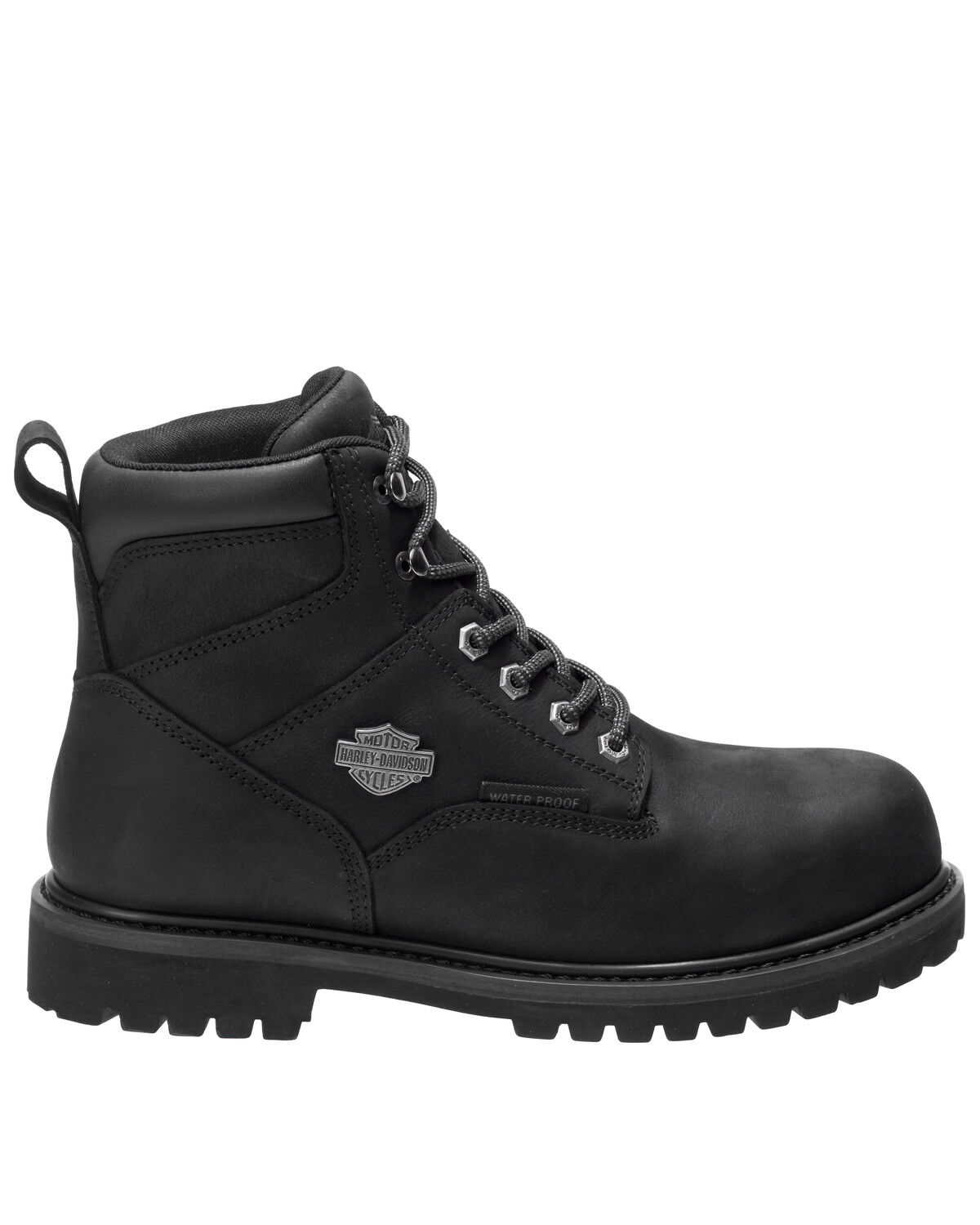 Image #2 - Harley Davidson Men's Gavern Waterproof Work Boots - Soft Toe, Black, hi-res