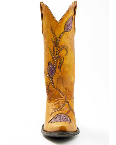 Image #4 - Old Gringo Women's Delany Western Boots - Snip Toe, Yellow, hi-res