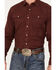 Image #3 - Ariat Men's Jurlington Retro Fit Solid Long Sleeve Pearl Snap Western Shirt, Chocolate, hi-res