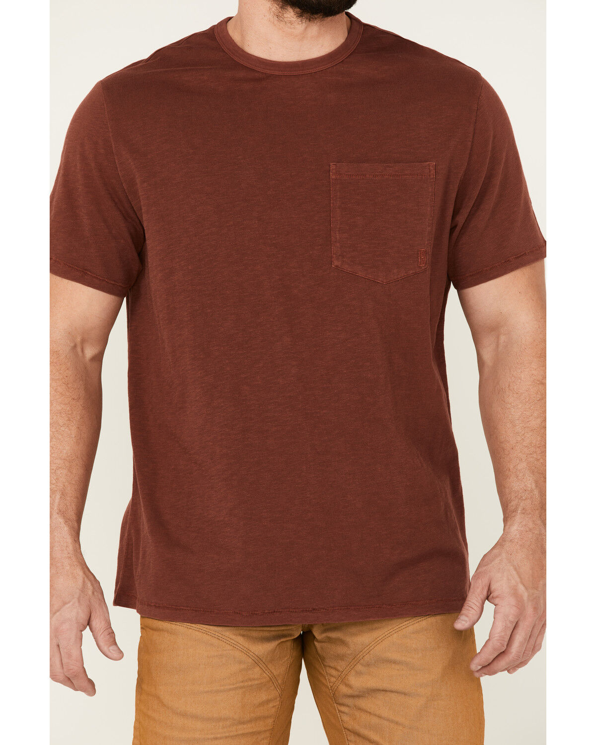 Image #3 - Brothers and Sons Men's Basic Short Sleeve Pocket T-Shirt, Red, hi-res