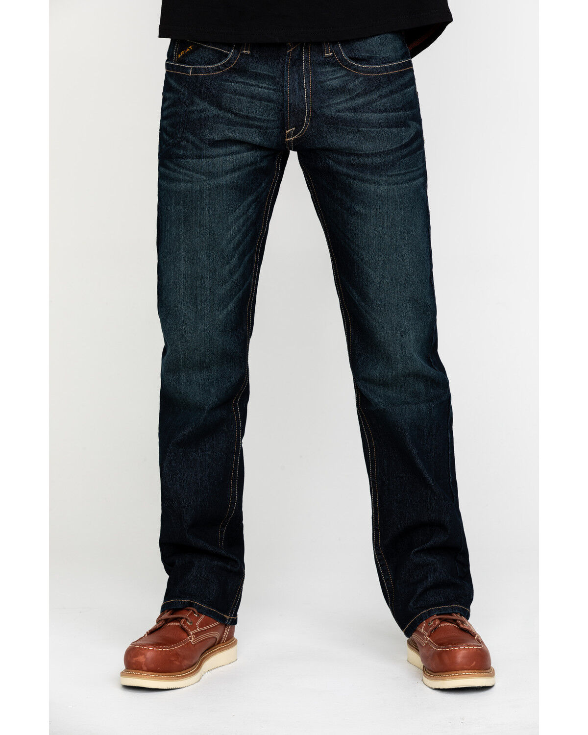 Image #2 - Ariat Men's Rebar M5 Durastretch Edge Straight Work Jeans, Blue, hi-res
