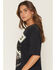 Image #2 - Miller Women's Delta Blue Guitar Short Sleeve Graphic Tee, Black, hi-res