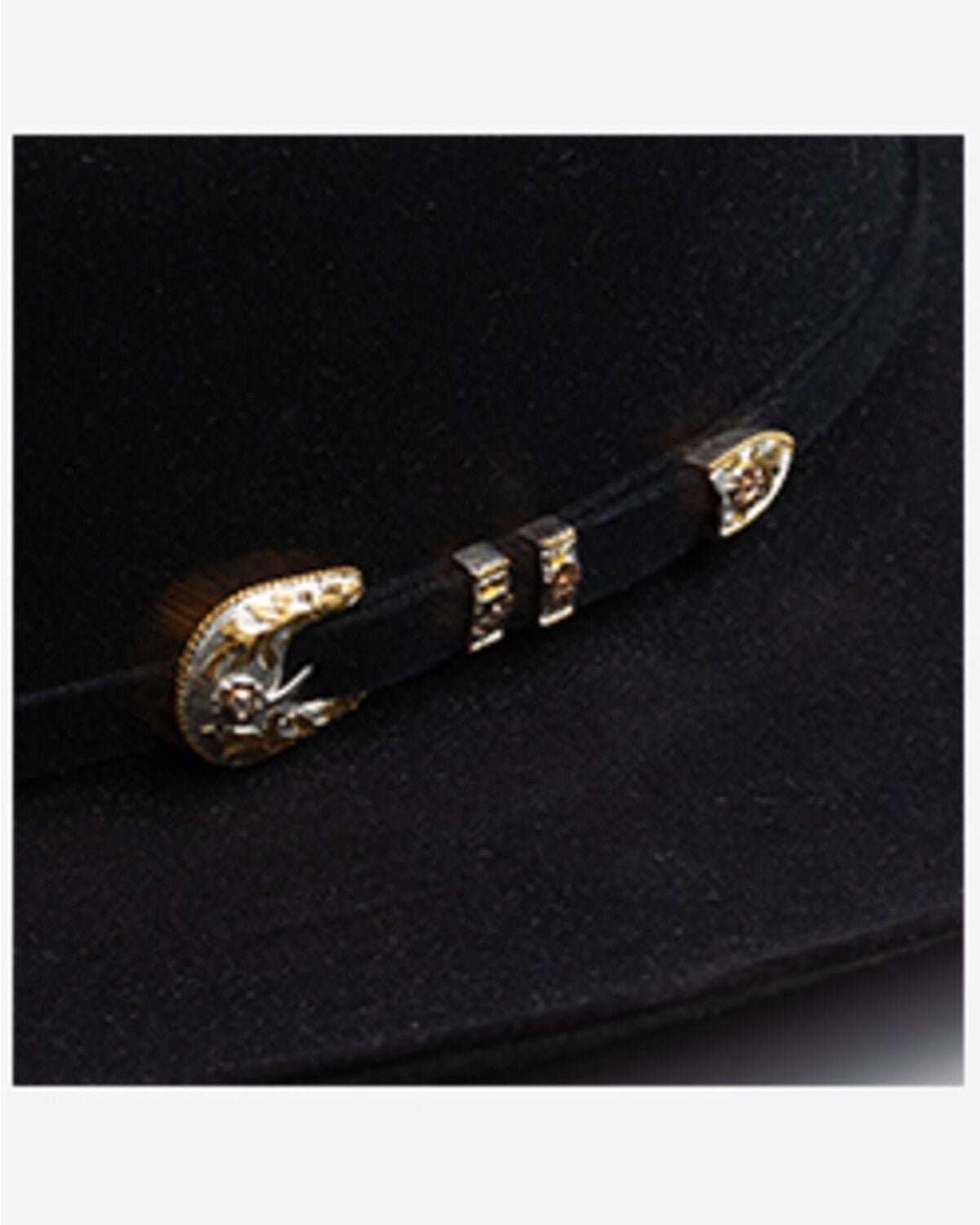 Image #4 - Larry Mahan Superior 500X Felt Cowboy Hat, Black, hi-res