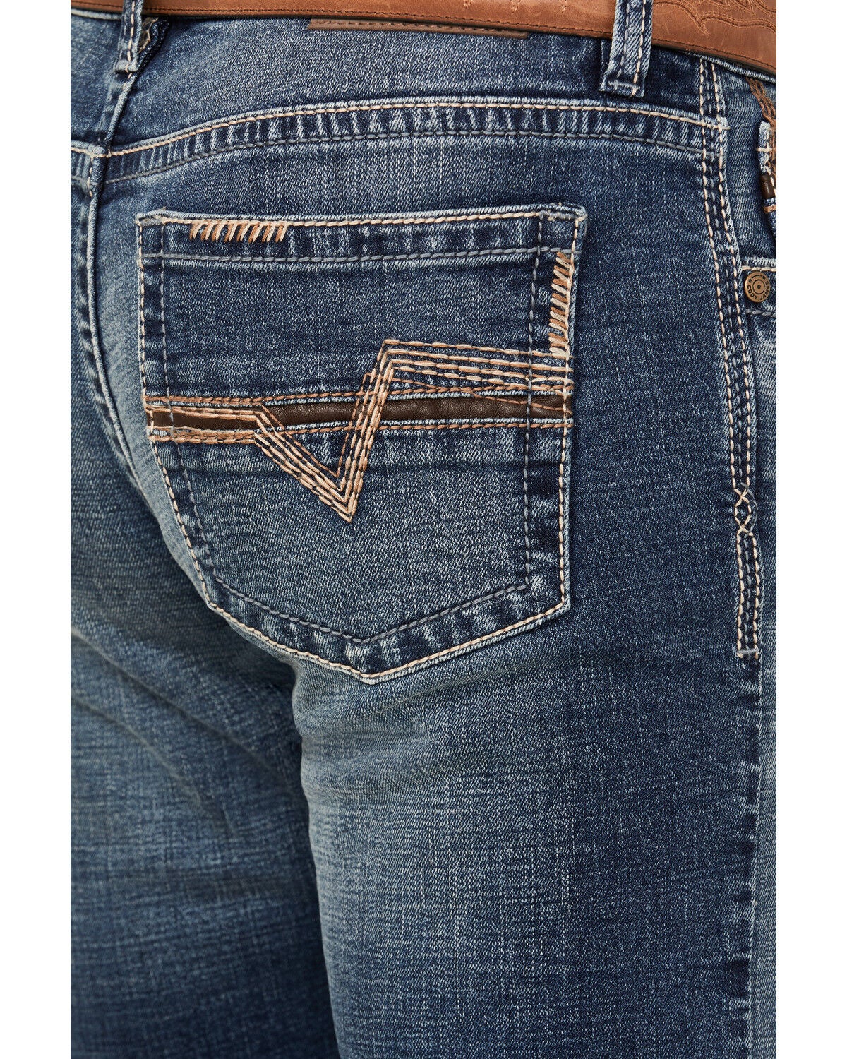 Image #4 - Cody James Men's Sundance Wash Jackson Slim Straight Stretch Denim Jeans, Medium Wash, hi-res