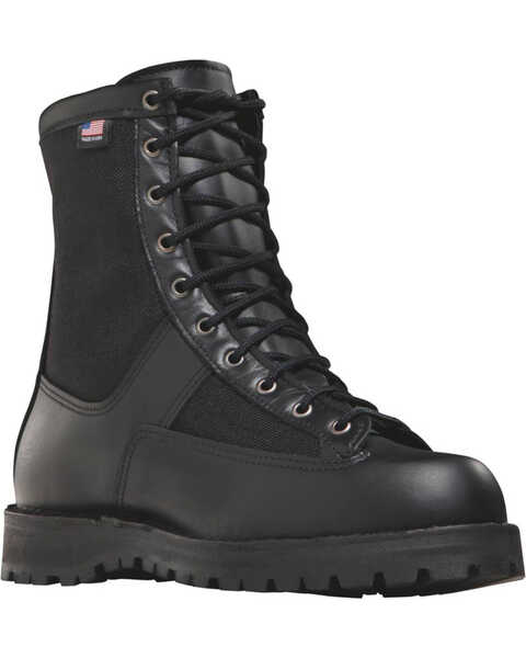 Image #1 - Danner Men's Black Acadia 8"" Uniform Boots - Round Toe , Black, hi-res