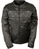 Image #1 - Milwaukee Leather Men's Reflective Skulls Textile Jacket - Big - 4X, Black, hi-res