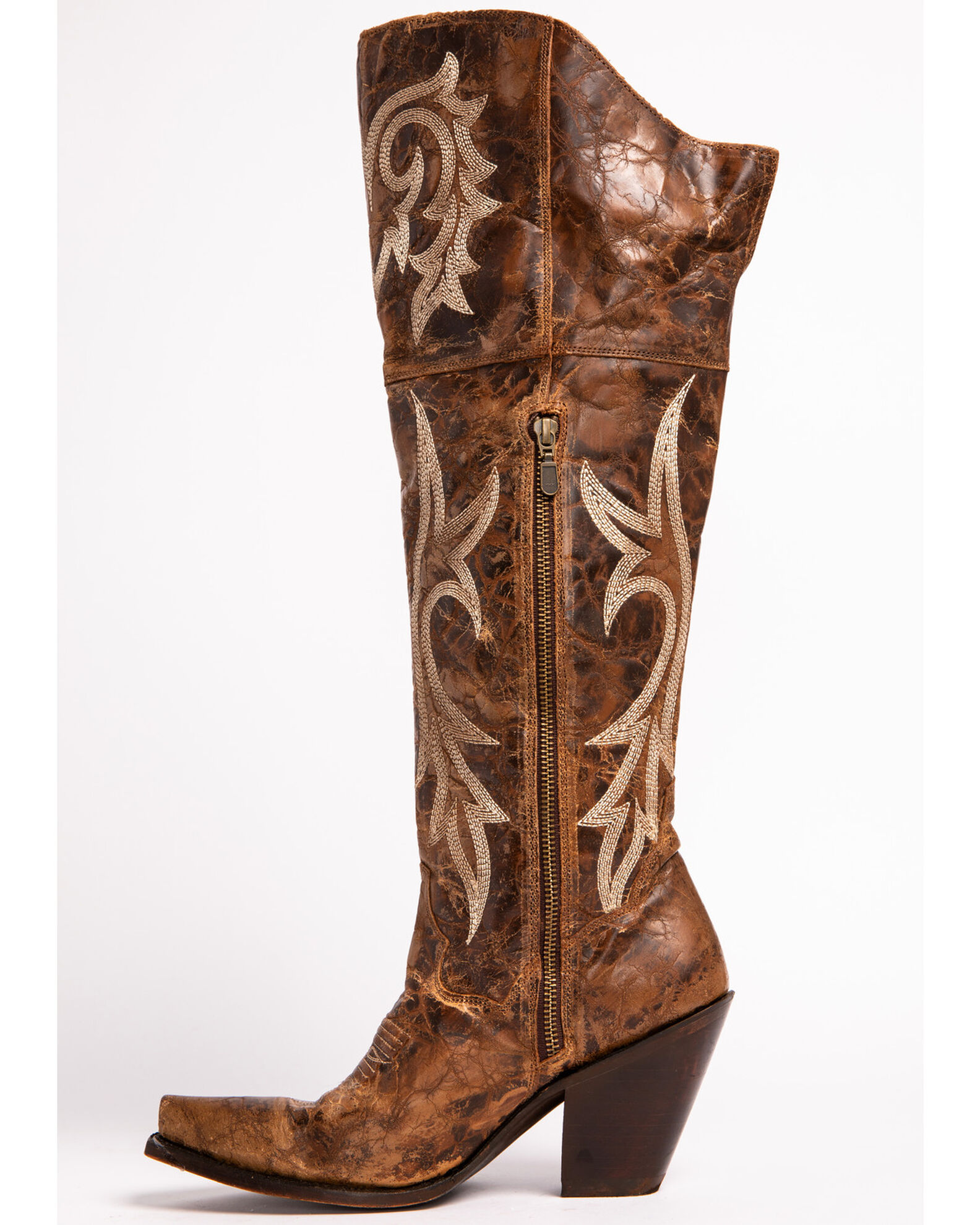 Dan post women's jilted knee high western boots top