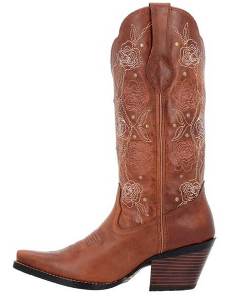 Image #3 - Durango Women's Crush Rosewood Western Boots - Snip Toe, Red, hi-res