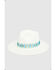 Image #2 - Nikki Beach Women's Raine Straw Fedora, Ivory, hi-res