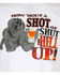 Cowboy Up Men's How 'Bout A Shot Short Sleeve Graphic T-Shirt, White, hi-res