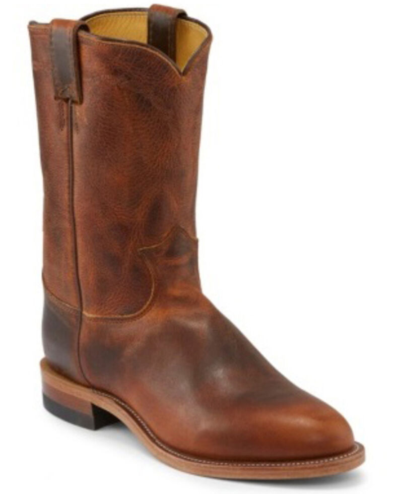 Justin Men's Brock Butterscotch Western Boots - Medium Toe, Tan, hi-res