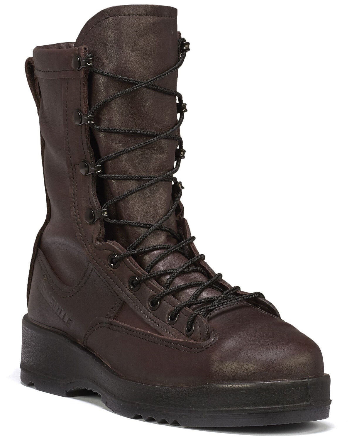 Belleville Men's Wet Weather Tactical Boots - Steel Toe, Chocolate, hi-res