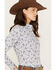 Image #2 - Wrangler Women's Paisley Print Long Sleeve Snap Western Shirt, Blue, hi-res