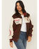 Image #1 - The Laundry Room Women's Coors Light Wolf Racing Jacket, Brown, hi-res