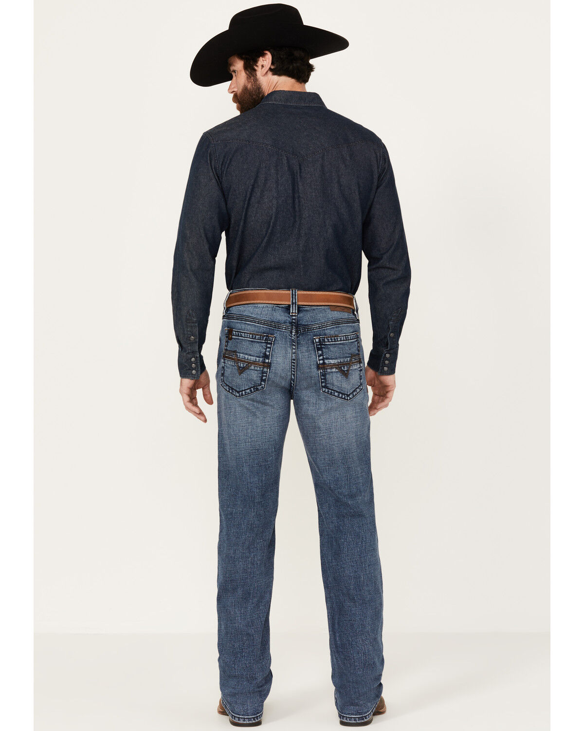 Image #3 - Cody James Men's Outpost Wash Jackson Slim Straight Stretch Denim Jeans, Dark Medium Wash, hi-res