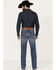 Cody James Men's Outpost Dark Wash Slim Straight Stretch Denim Jeans , Dark Medium Wash, hi-res