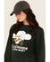 Image #2 - Troll Co Women's Savage Crewneck Sweatshirt, Green, hi-res