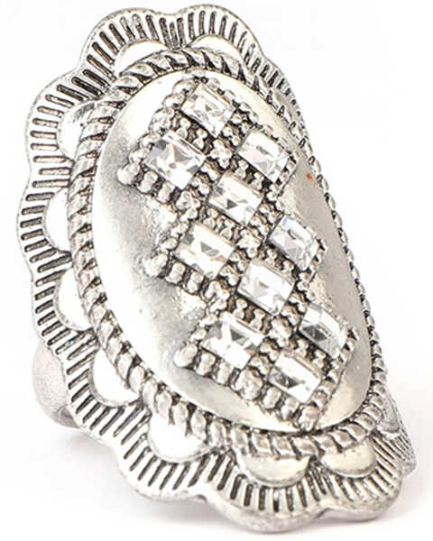 Image #1 - Cowgirl Confetti Women's Disco Nights Ring, Silver, hi-res