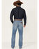 Image #3 - Wrangler Retro Men's Nolen Light Wash Slim Bootcut Stretch Denim Jeans - Tall, Light Wash, hi-res