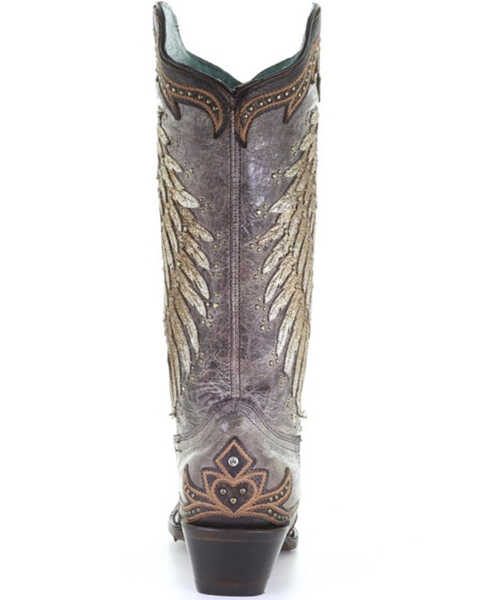 Image #4 - Corral Women's Tobacco Wings & Cross Western Boots - Snip Toe, , hi-res