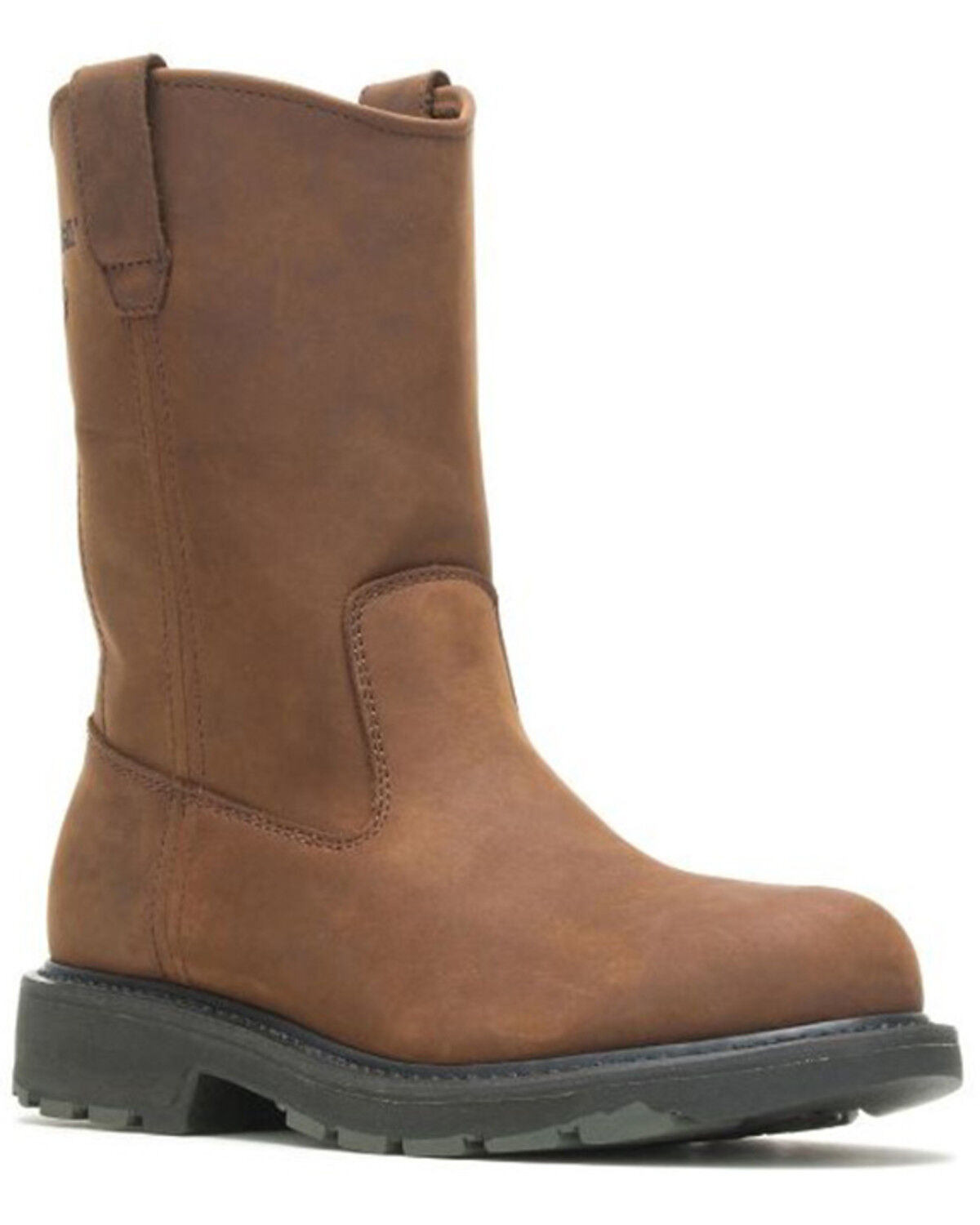 Image #2 - Wolverine Men's Nubuck Wellington Pull On Work Boots - Soft Toe, Brown, hi-res