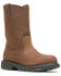 Image #1 - Wolverine Men's Nubuck Wellington Pull On Work Boots - Round Toe, Brown, hi-res