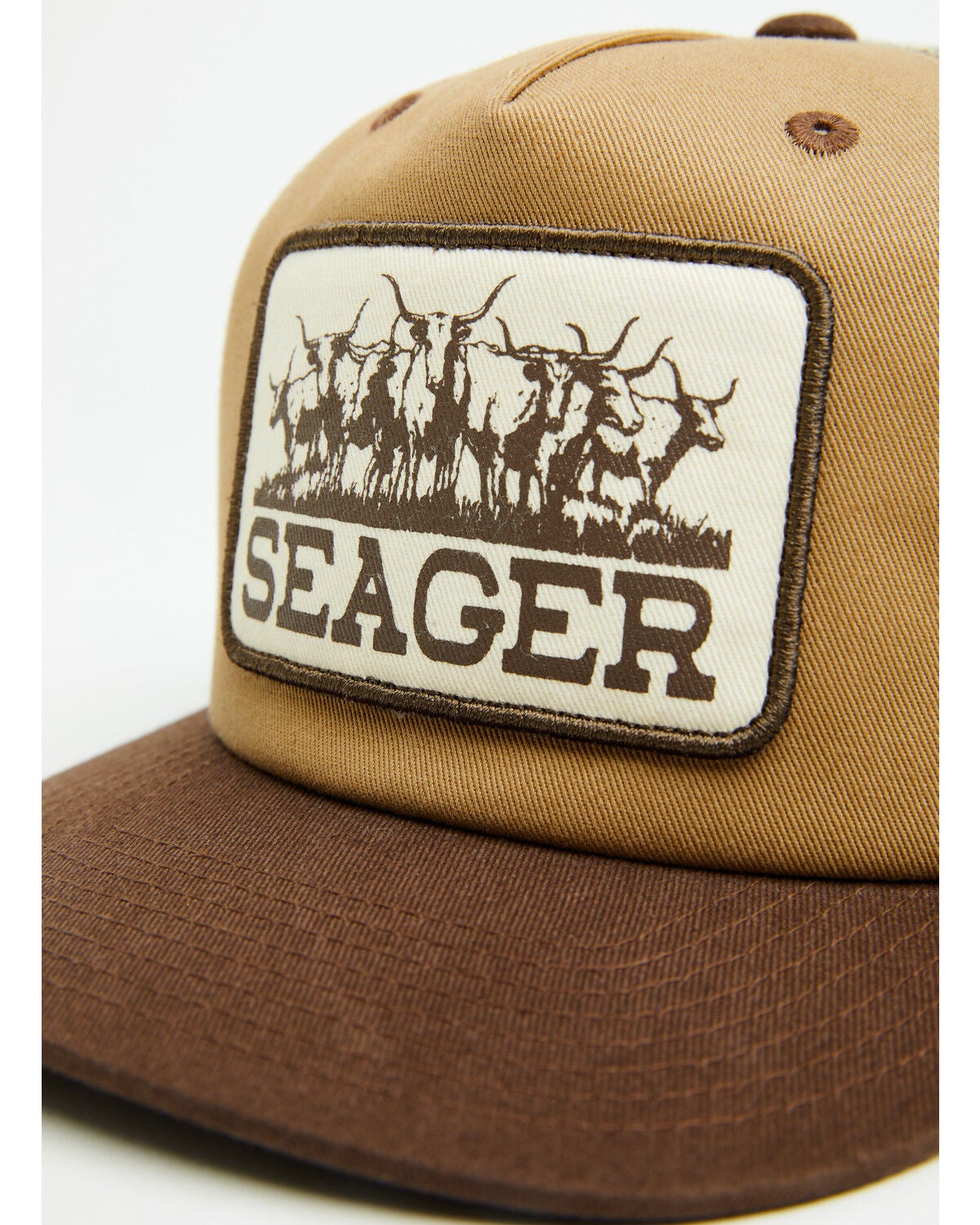 Image #2 - Seager Men's Herd Ball Cap, Brown, hi-res