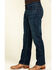 Image #3 - Wrangler Retro Men's Boot Barn Exclusive Phillips Dark Relaxed Bootcut Jeans , Blue, hi-res