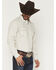 Image #2 - Gibson Trading Co Men's Tulsa Striped Long Sleeve Snap Western Shirt, Ivory, hi-res