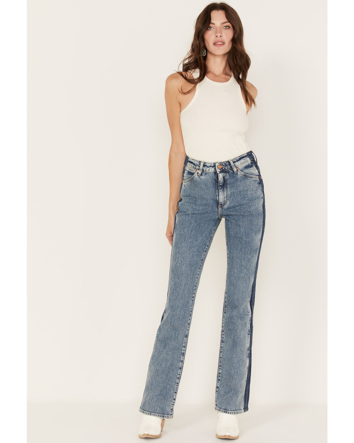 Wrangler Women's Two tone Color Block High Rise Westward