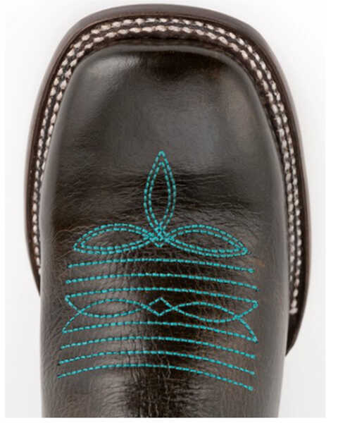 Image #6 - Ferrini Women's Blaze Western Boots - Broad Square Toe , Chocolate, hi-res