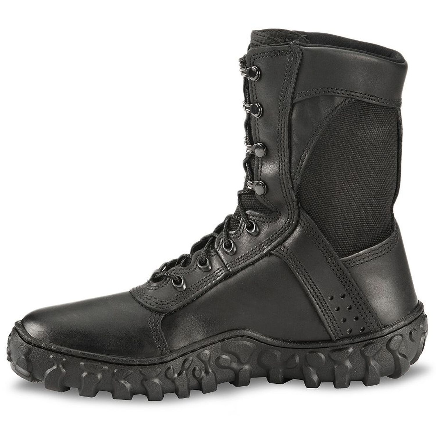 Image #3 - Rocky S2V Vented 8" Lace-Up Military Boots - Soft Toe, Black, hi-res