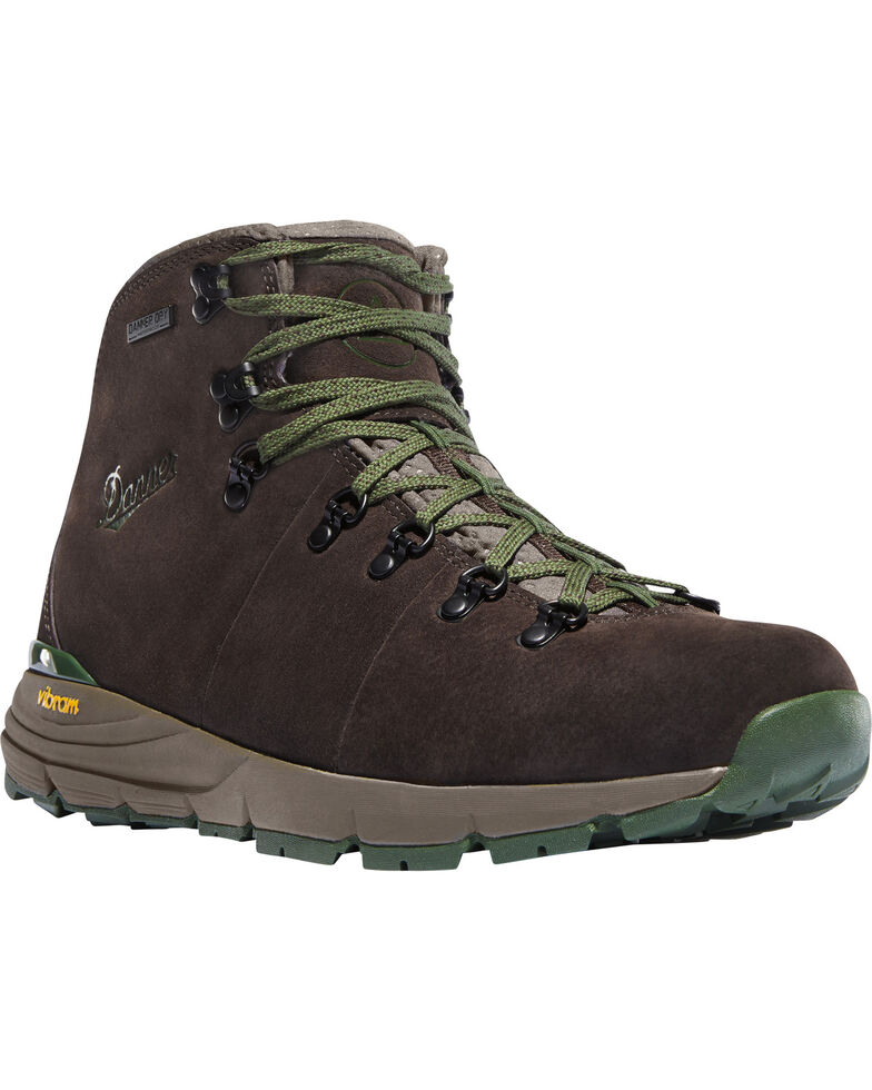 Danner Men S Dark Brown Green Mountain 600 Hiking Boots Sheplers