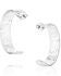 Image #2 - Montana Silversmiths Women's Out West Hoop Earrings, Silver, hi-res