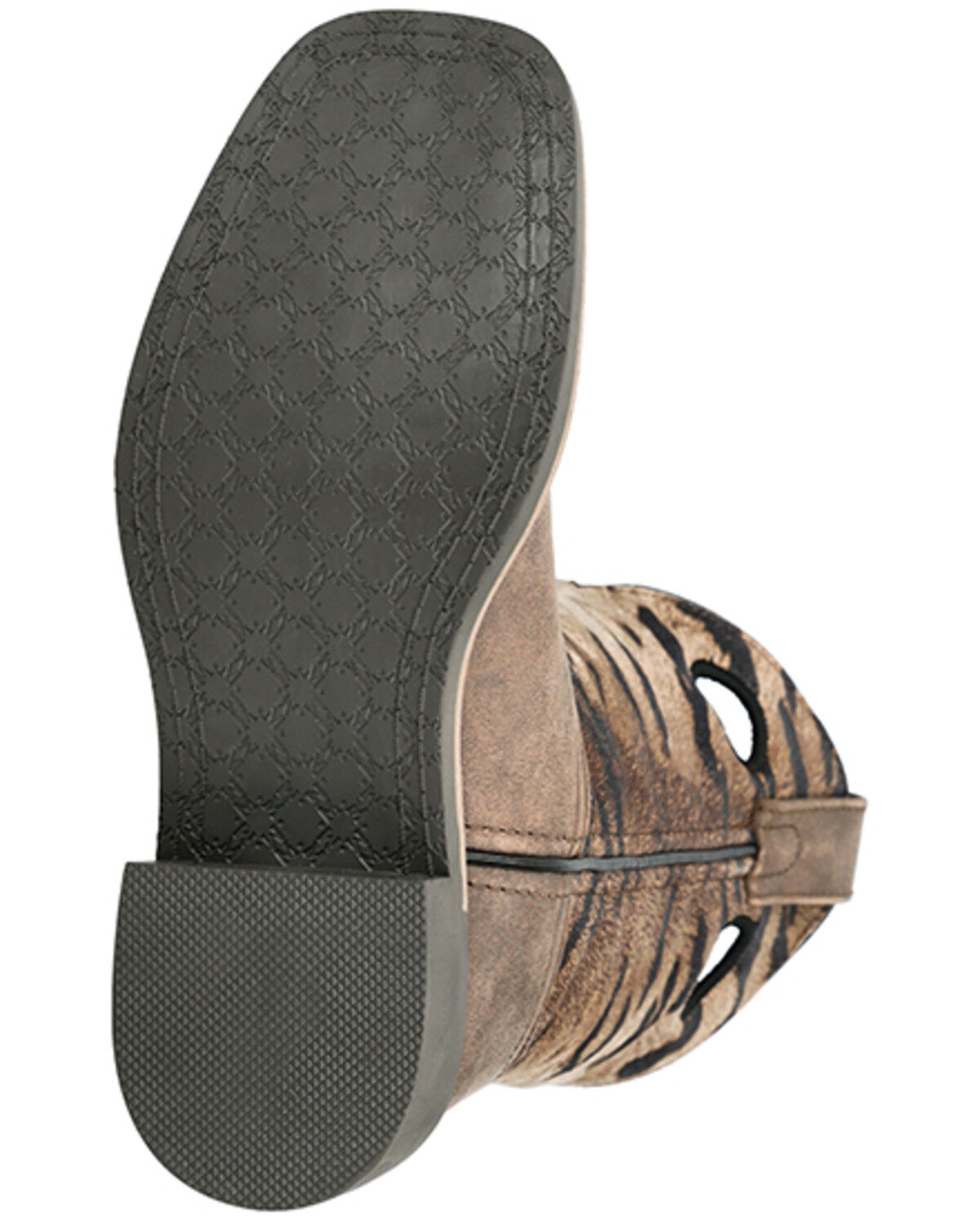 Image #7 - Smoky Mountain Little Girls' Safari Western Boots - Broad Square Toe, Brown, hi-res