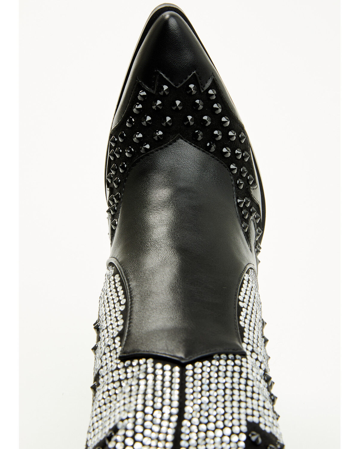 Image #6 - Azalea Wang Women's Nella Over The Knee Embellished Fringe Tall Fashion Boots - Snip Toe, Black, hi-res