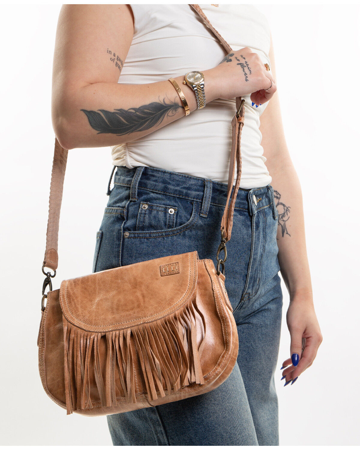 Image #5 - Bed Stu Women's Eastend Crossbody, Tan, hi-res