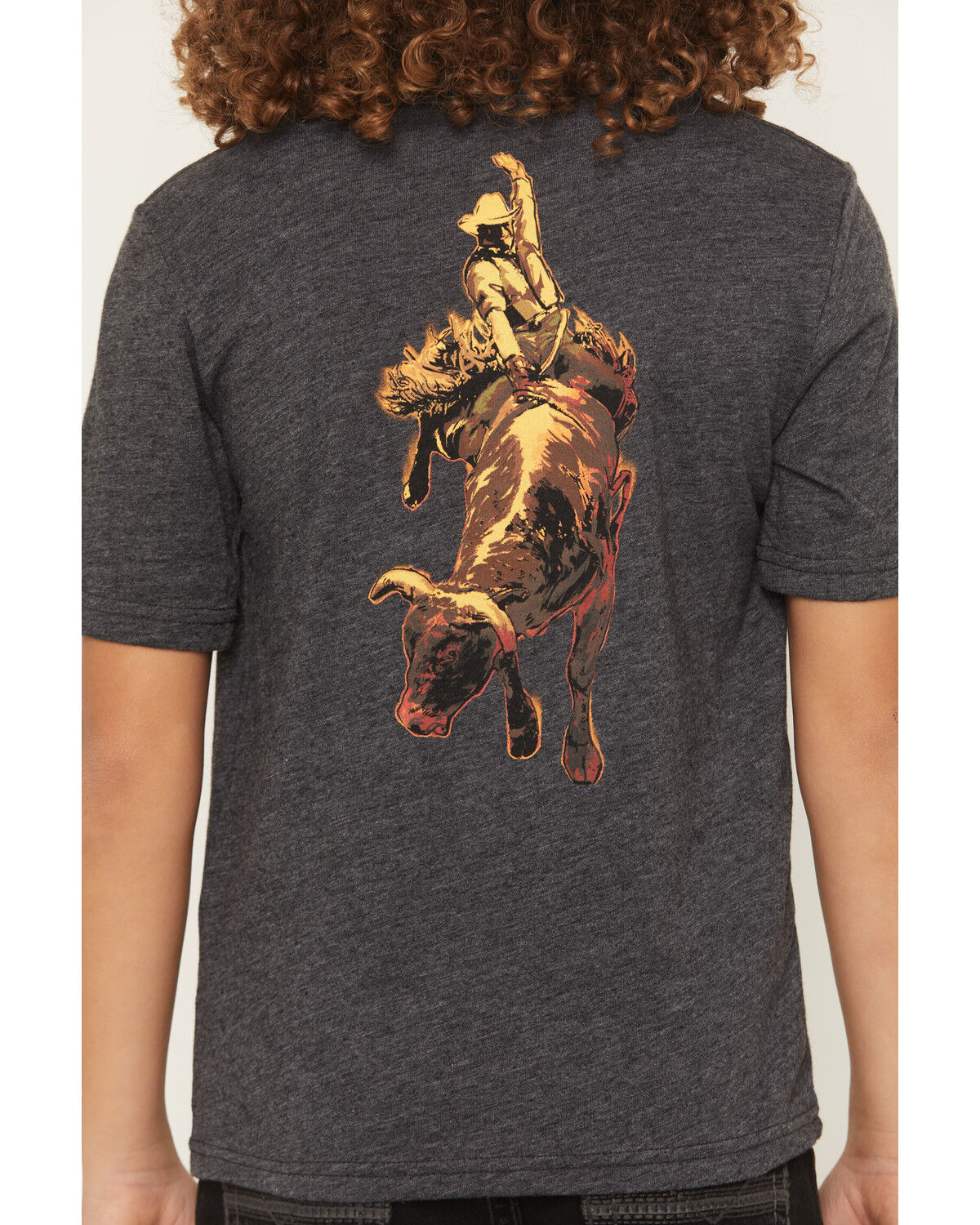 Image #4 - Wrangler Boys' Bronco Short Sleeve Graphic T-Shirt, Black, hi-res